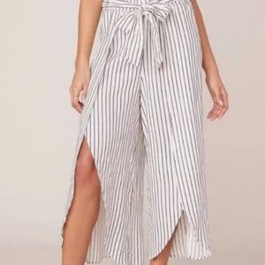 BB Dakota Black and White Striped Pants